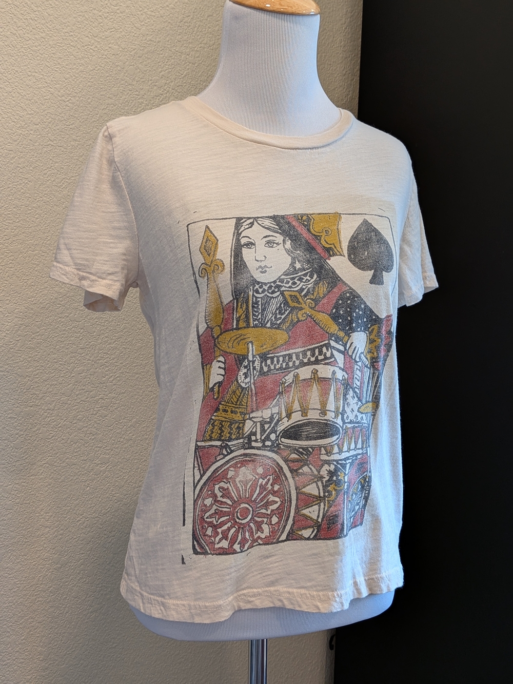 Lucky Brand Queen of Spades Graphic T-Shirt XS